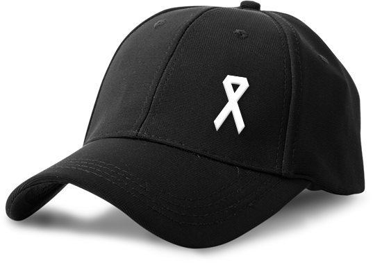 Polyester Black Cap - Logo Front