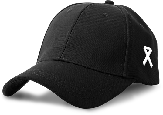 Polyester Black Cap - Logo Side
